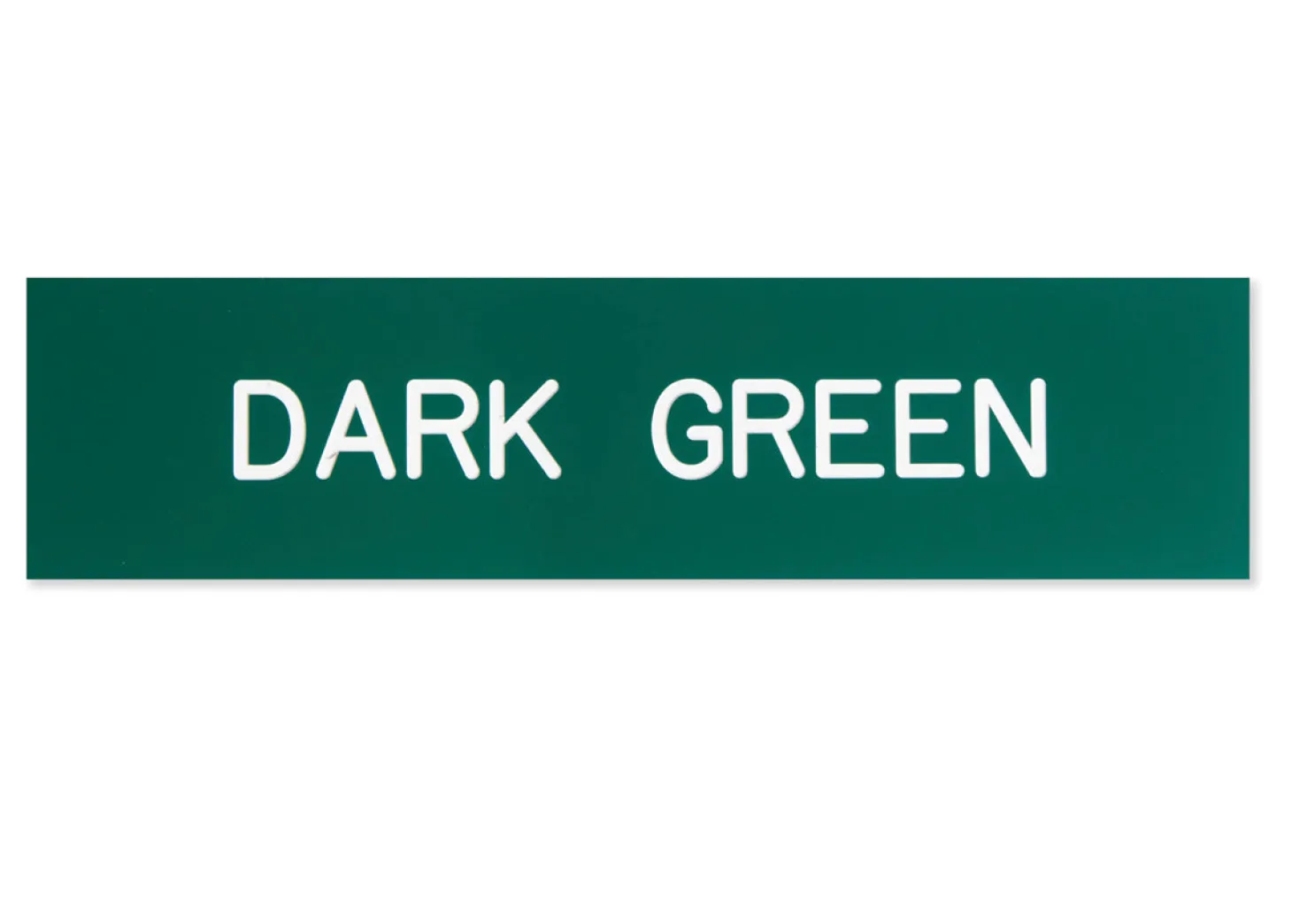 Plastic Stall Plate - 1 or 2 lines