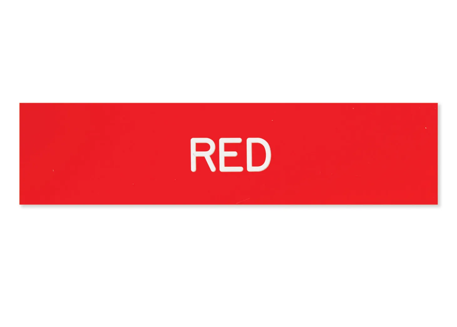 Plastic Stall Plate - 1 or 2 lines