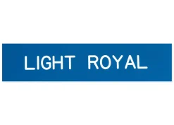 Plastic Stall Plate - 1 or 2 lines