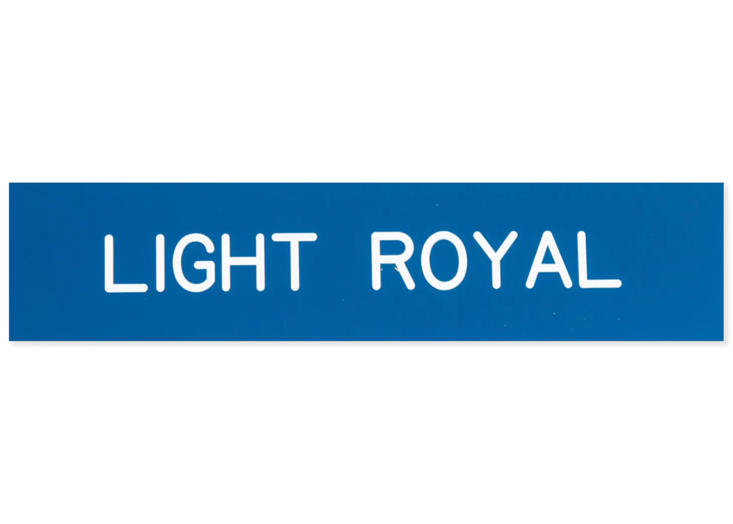 Plastic Stall Plate - 1 or 2 lines