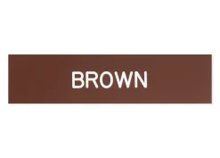 Plastic Stall Plate with Holder - 2 lines