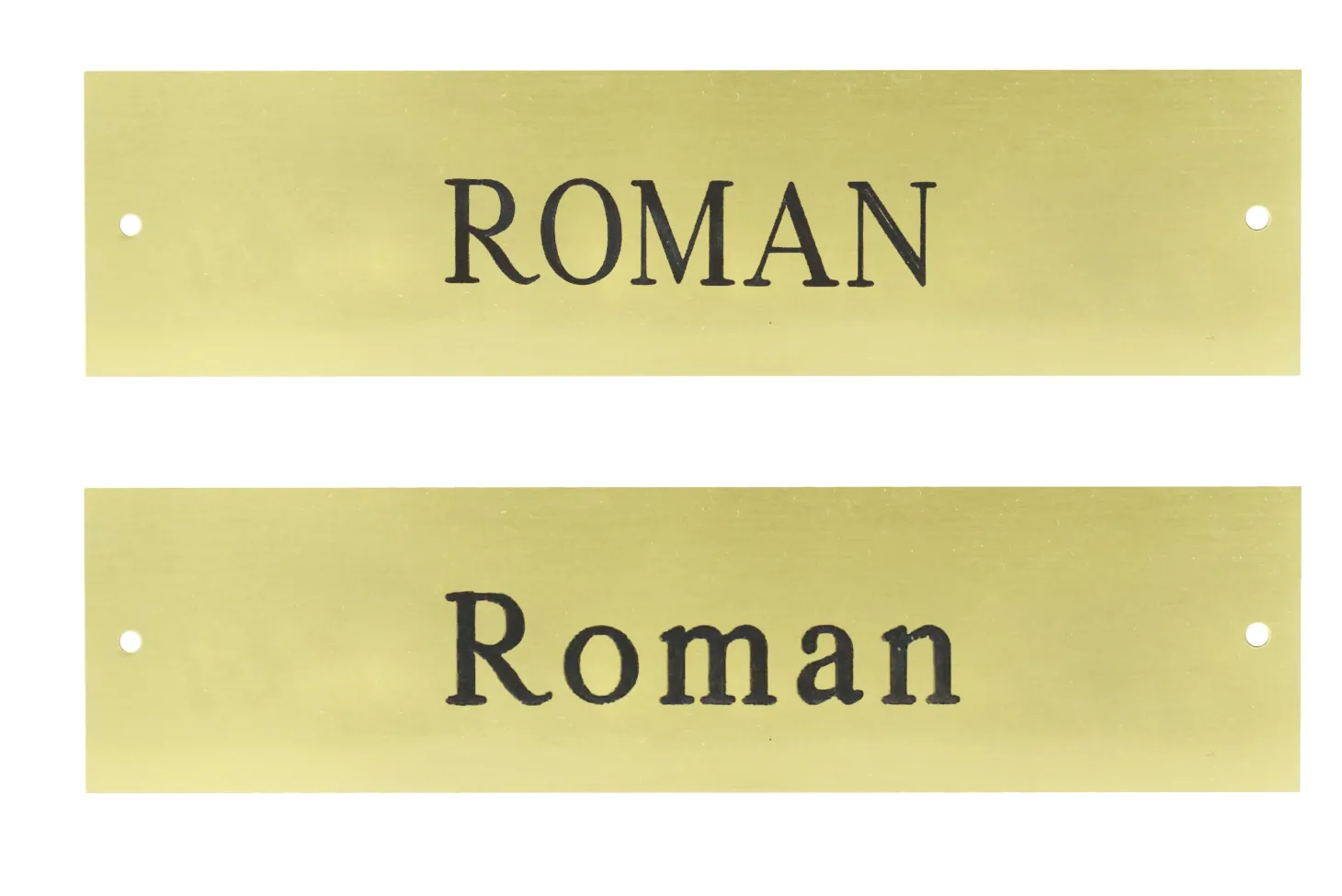 Rectangular Halter Nameplate - 1 or 2 lines