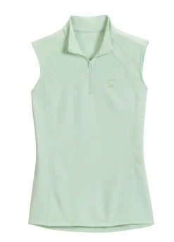 Riding Sport™ Ladies’ Airflow Quarter-Zip Solid Sleeveless Shirt