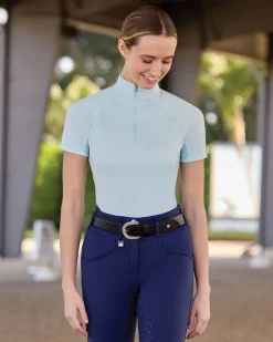 Romfh® Ladies’ Quarter-Zip Short Sleeve Sun Shirt