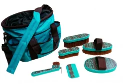 Showman® Navajo Print Grooming Kit with Nylon Cordura® Tote Bag