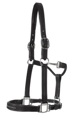 Showmark™ Classic Fancy-Stitched Leather Halter