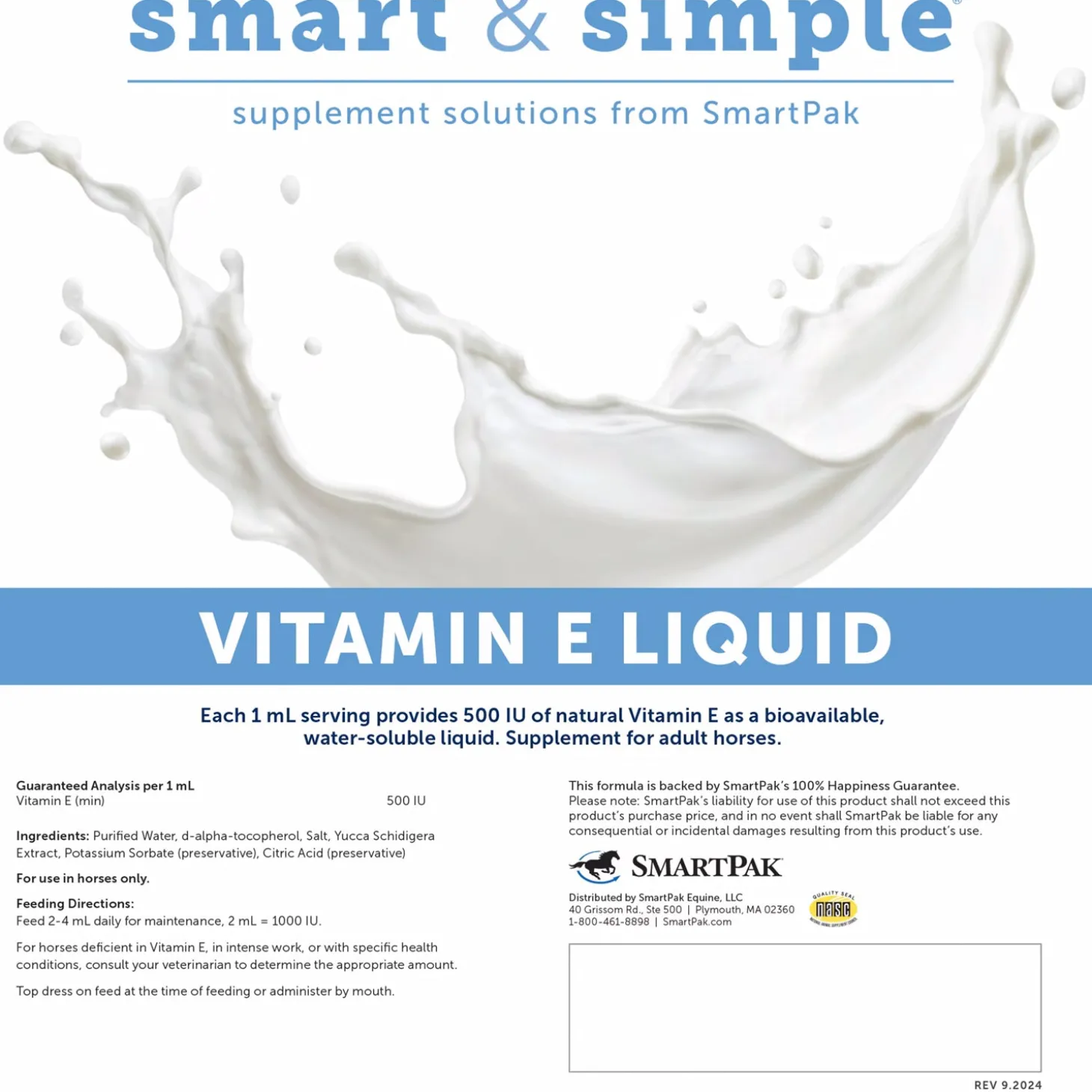 SmartEquine™ Smart & Simple Vitamin E Liquid
