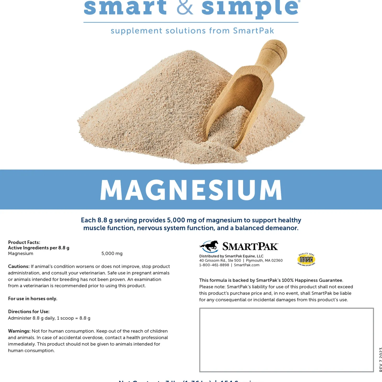 SmartEquine™ Smart & Simple® Magnesium Oxide Powder - 3 lbs.