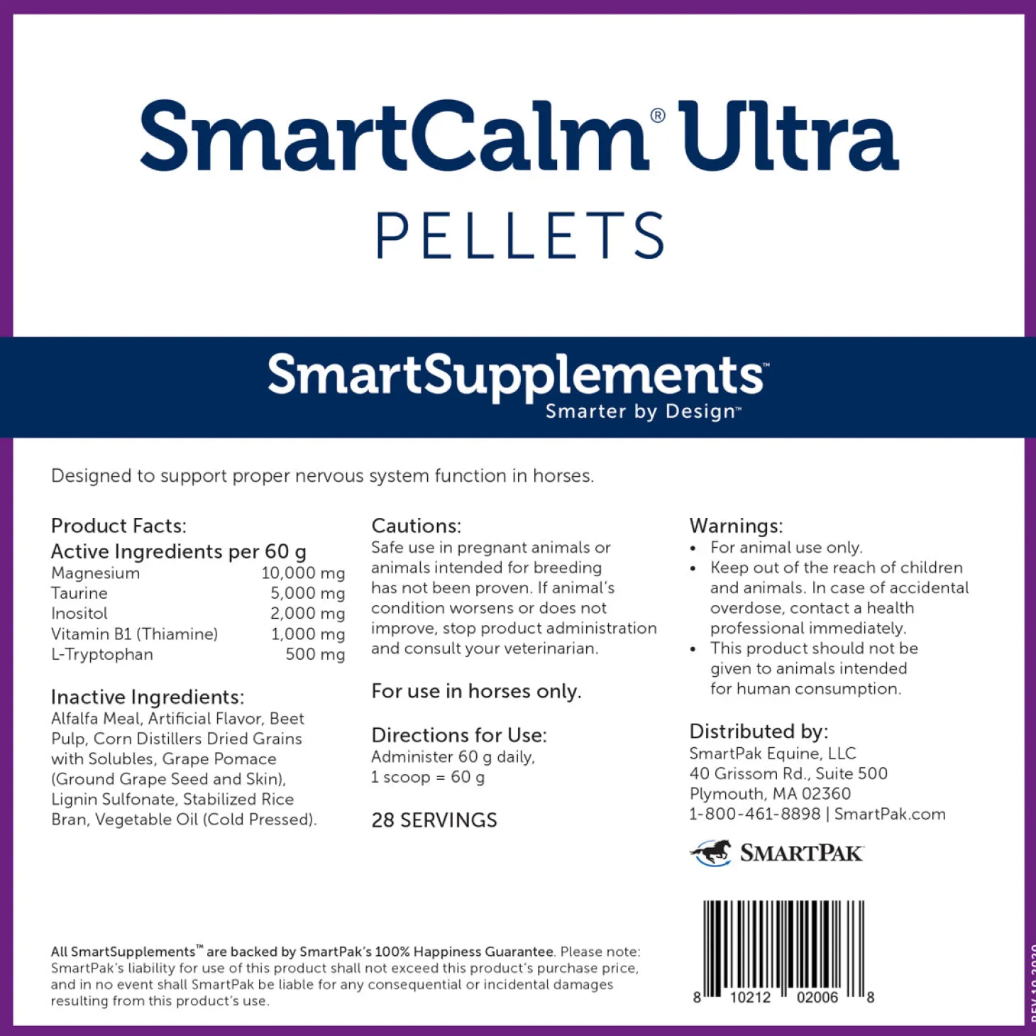 SmartEquine™ SmartCalm® Ultra Pellets - 3.75 lbs.