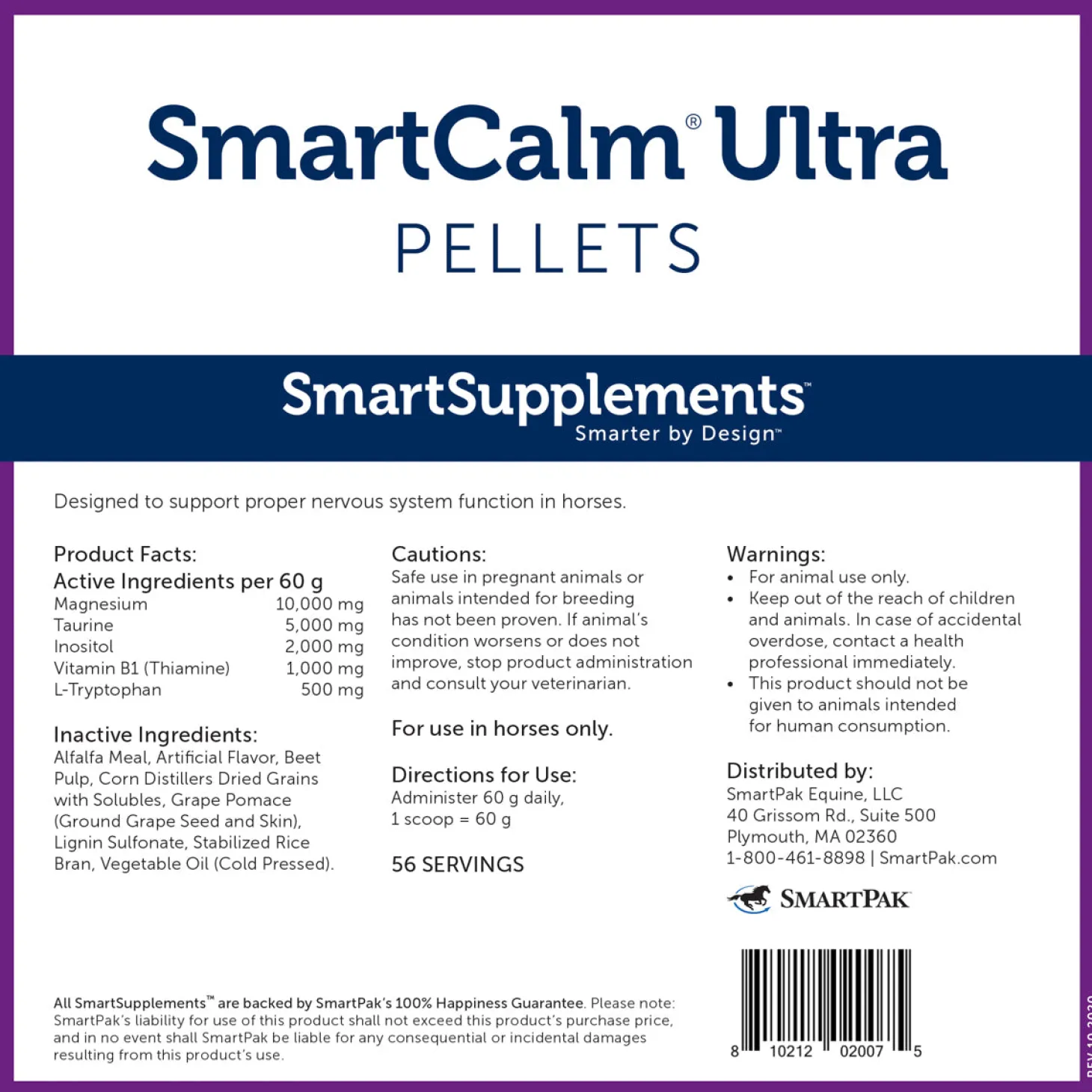 SmartEquine™ SmartCalm® Ultra Pellets - 7.5 lbs.