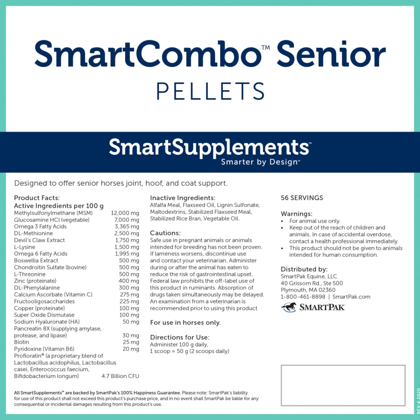 SmartEquine™ SmartCombo™ Senior Pellets - 12.4 lbs.