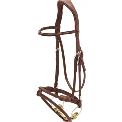 Stübben Pro Jump Bridle with Rope Noseband & Removable Flash