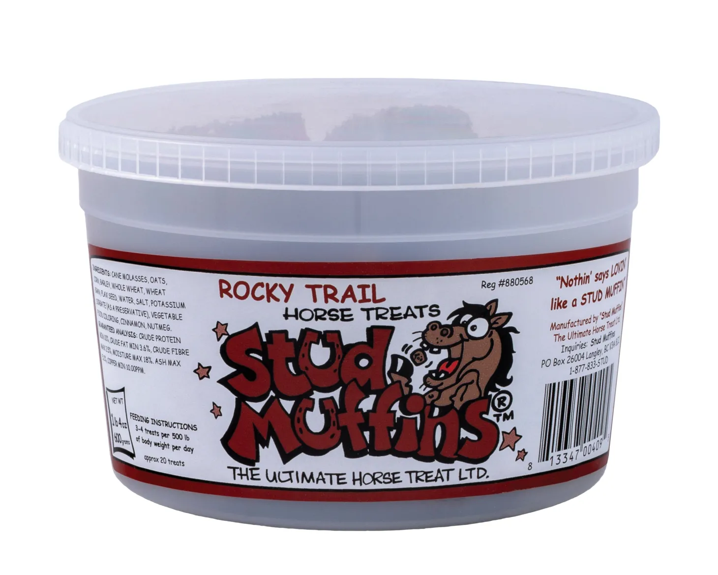 Stud Muffins® Rocky Trail Horse Treats - 20 oz. Tub