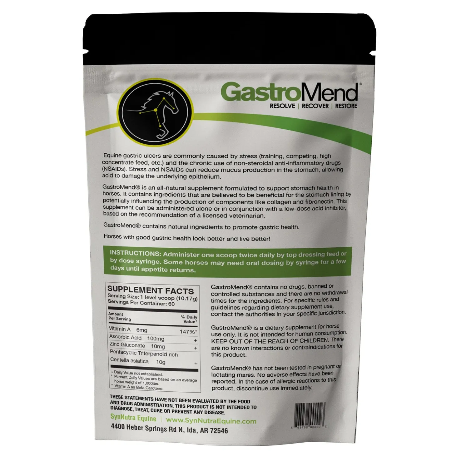 SynNutra Equine® GastroMend® Powder