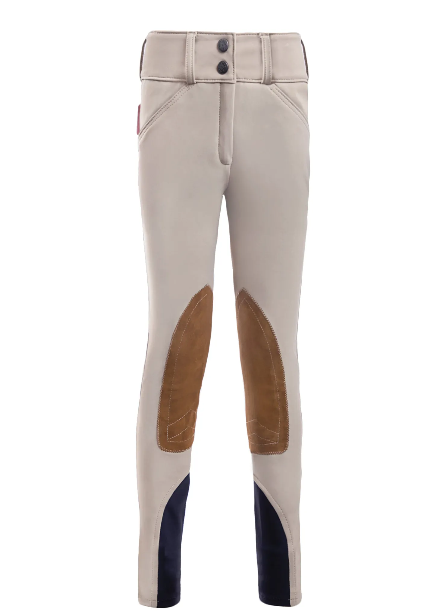 THE TAILORED SPORTSMAN™ Girls' Techno Front-Zip Knee-Patch Breech