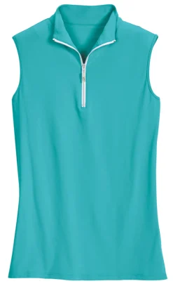 THE TAILORED SPORTSMAN™ Ladies’ IceFil® Quarter-Zip Sleeveless Sun Shirt