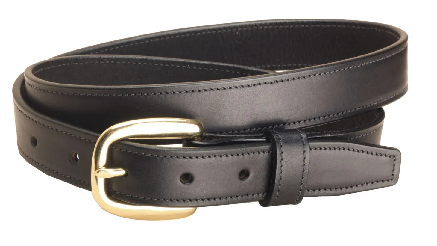 Tory Leather 1" Stitched Leather Belt