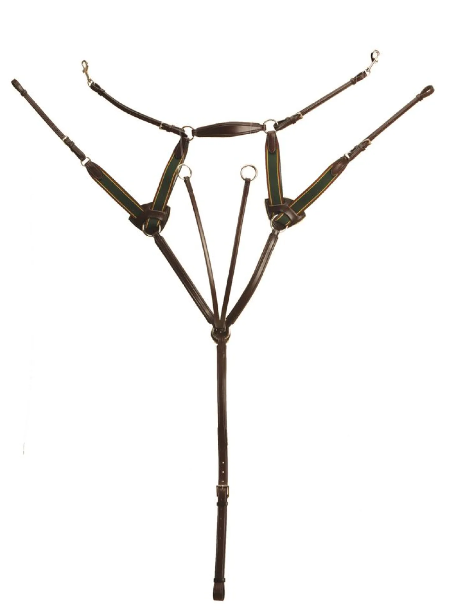 Tory Leather Company Padded 5-Point Breastplate with Running Attachment