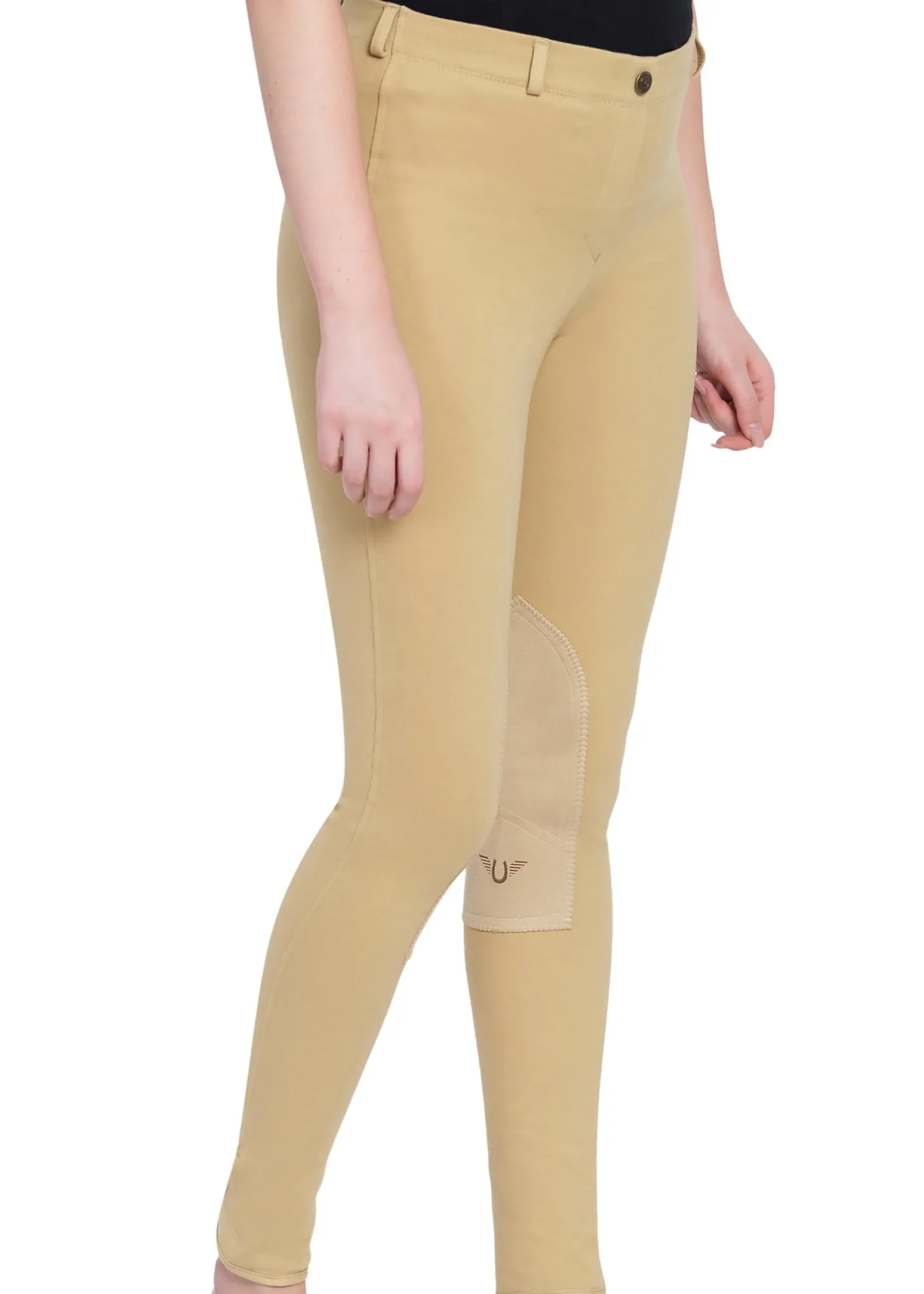 TuffRider® Ladies' Cotton Pull-On Knee-Patch Plus Breech